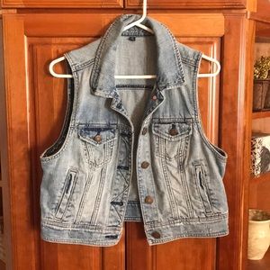 Jean jacket vest
